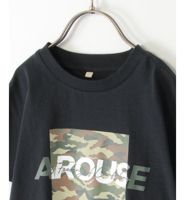 ikka kids「カモ柄袖レイヤーロンTシャツ（120~160cm）」|Tシャツ・カットソー|