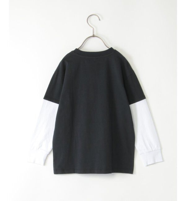 ikka kids「カモ柄袖レイヤーロンTシャツ（120~160cm）」|Tシャツ・カットソー|