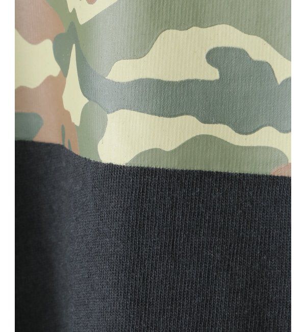 ikka kids「カモ柄袖レイヤーロンTシャツ（120~160cm）」|Tシャツ・カットソー|