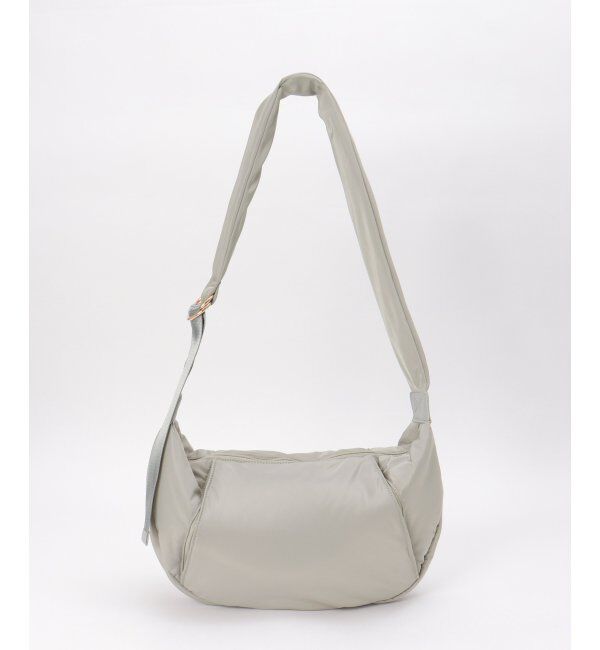 ikka「ハーフムーンボンディングショルダーバッグ」|その他|グレー