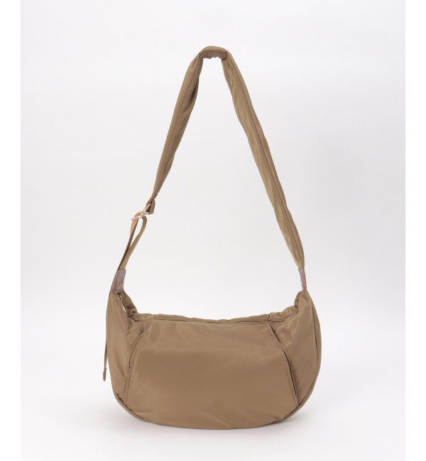 ikka「ハーフムーンボンディングショルダーバッグ」|その他|ブラウン