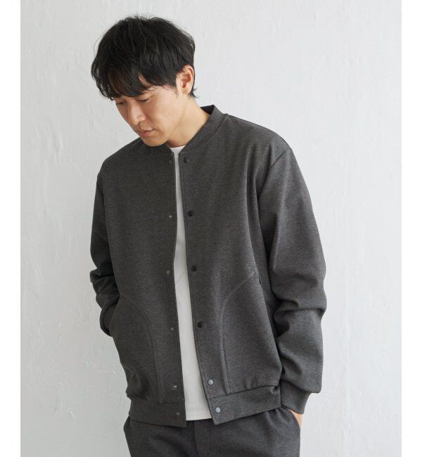 ikka「テックストレッチボタンカーディガン」|カーディガン|ミディアムグレー