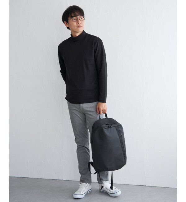 IKKA LOUNGE「ポンチモックネックロンTシャツ」|Tシャツ・カットソー|