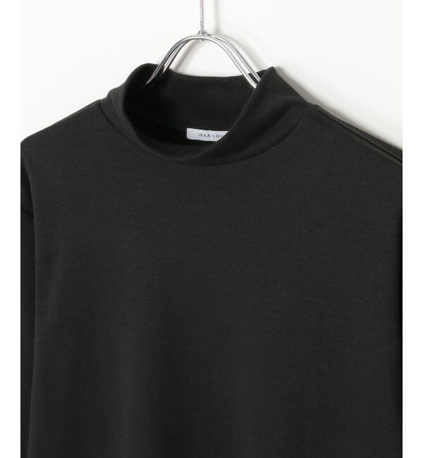 IKKA LOUNGE「ポンチモックネックロンTシャツ」|Tシャツ・カットソー|