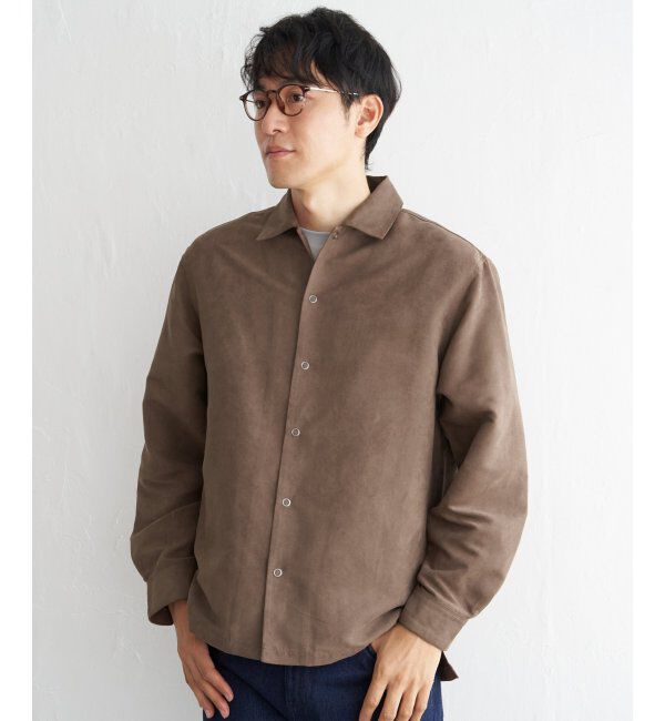 ikka「【親子おそろい】フェイクスエードシャウター」|シャツ・ブラウス|ブラウン
