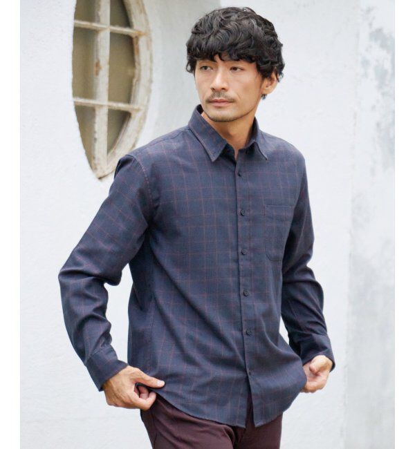 ikka「イージーケアフランネルチェックシャツ」|シャツ・ブラウス|