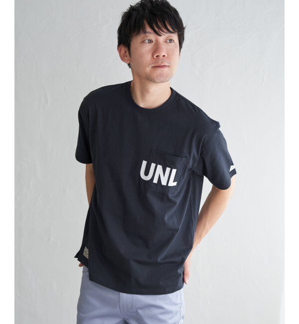 ikka「URBAN NATURE LIFE アーバンネイチャーライフ ロゴプリントポケTシャツ」|Tシャツ・カットソー|
