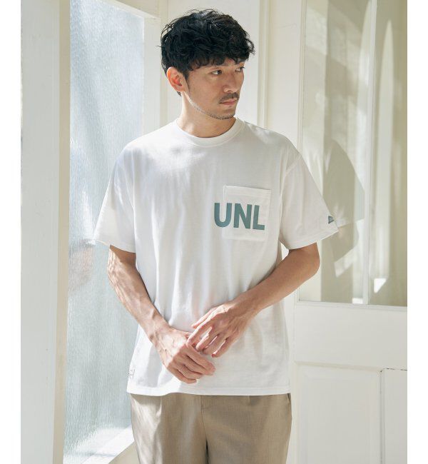 ikka「URBAN NATURE LIFE アーバンネイチャーライフ ロゴプリントポケTシャツ」|Tシャツ・カットソー|