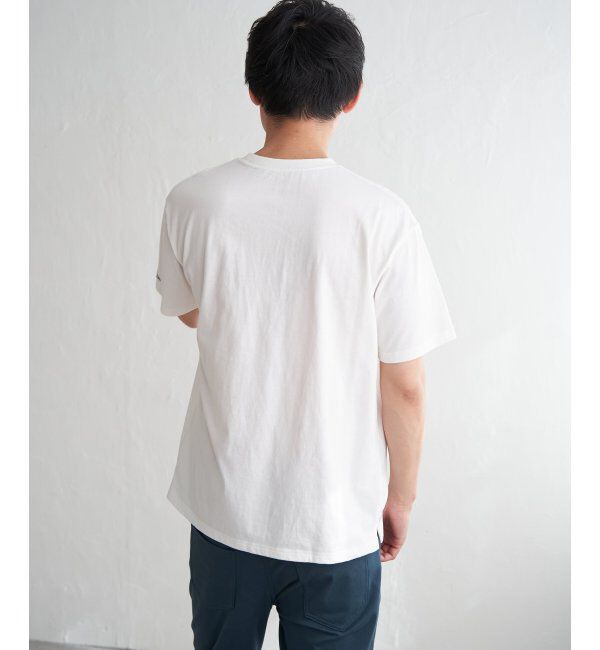 ikka「URBAN NATURE LIFE アーバンネイチャーライフ ロゴプリントポケTシャツ」|Tシャツ・カットソー|