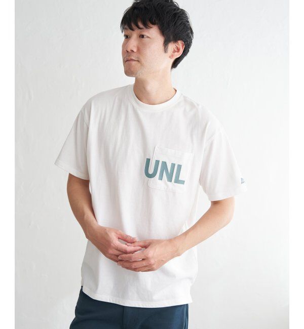 ikka「URBAN NATURE LIFE アーバンネイチャーライフ ロゴプリントポケTシャツ」|Tシャツ・カットソー|
