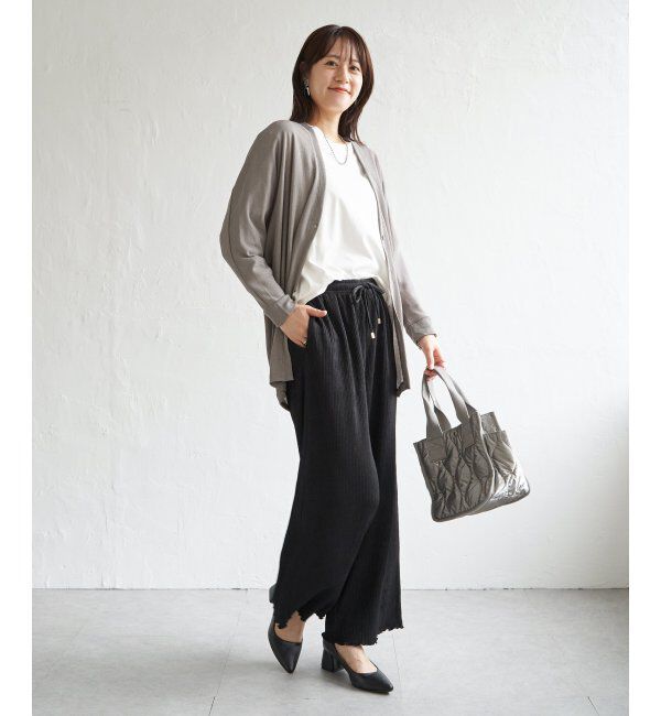 ikka「シアーフライスドルマンカーディガン」|カーディガン|