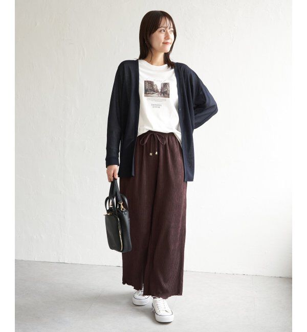 ikka「シアーフライスドルマンカーディガン」|カーディガン|