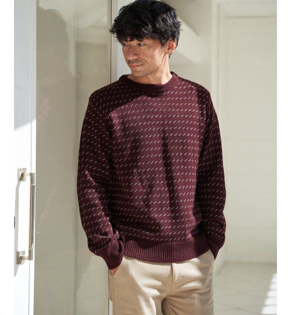 ikka「カラーバーズアイニット」|プルオーバー|