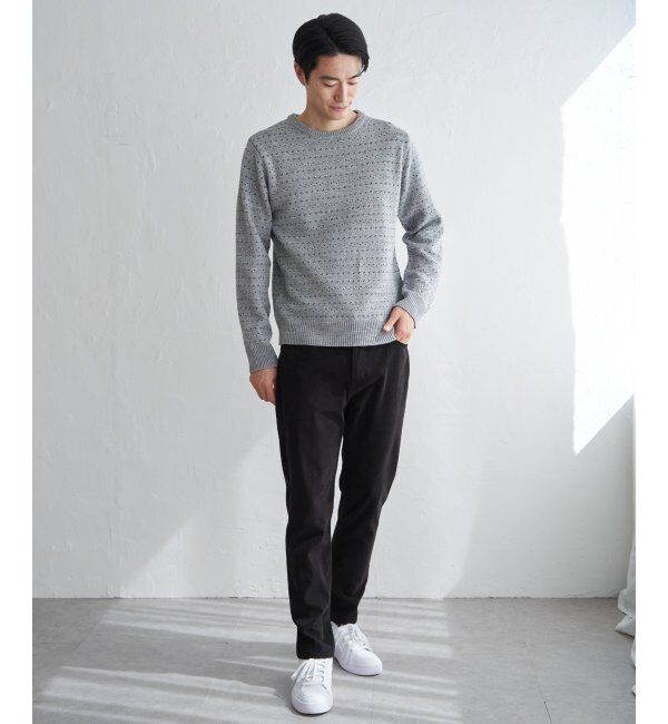 ikka「カラーバーズアイニット」|プルオーバー|