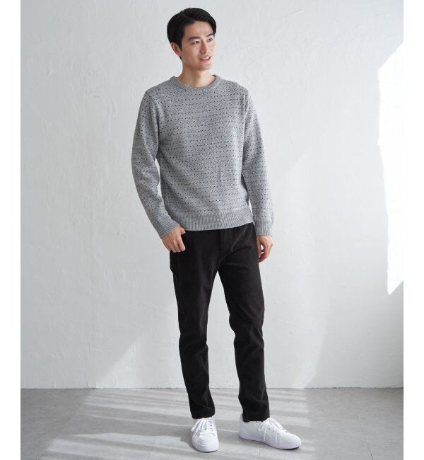 ikka「カラーバーズアイニット」|プルオーバー|