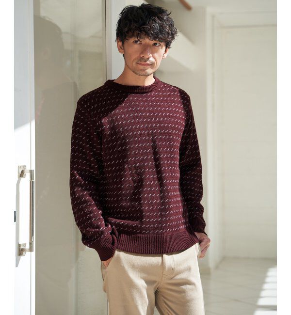 ikka「カラーバーズアイニット」|プルオーバー|