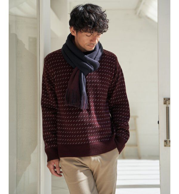 ikka「カラーバーズアイニット」|プルオーバー|