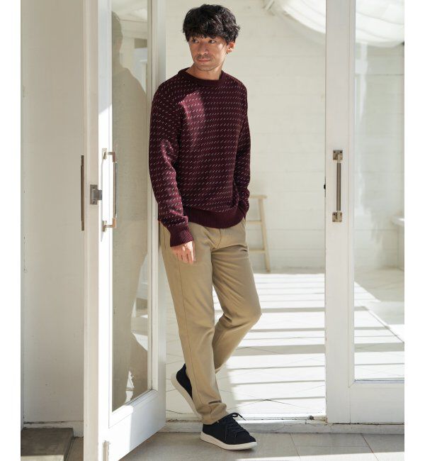 ikka「カラーバーズアイニット」|プルオーバー|