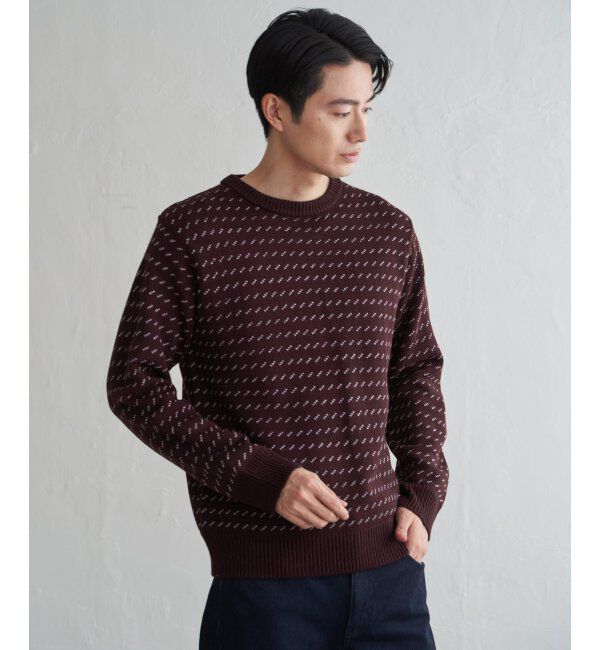 ikka「カラーバーズアイニット」|プルオーバー|