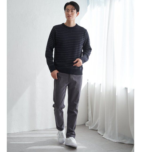 ikka「カラーバーズアイニット」|プルオーバー|