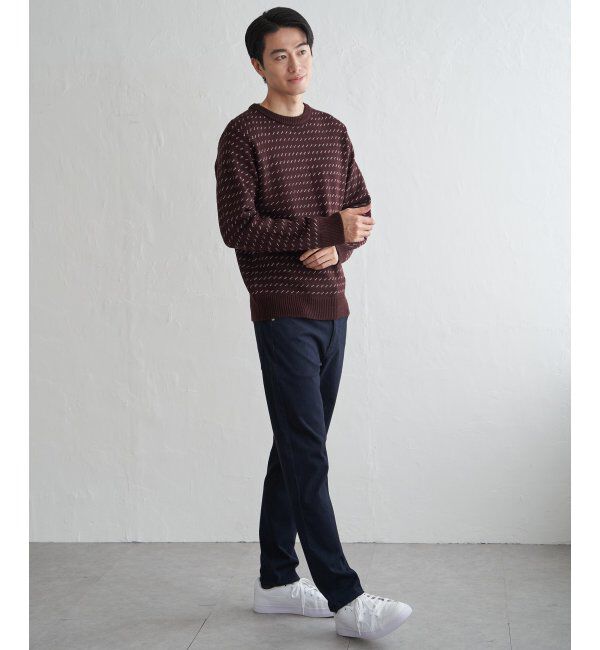 ikka「カラーバーズアイニット」|プルオーバー|