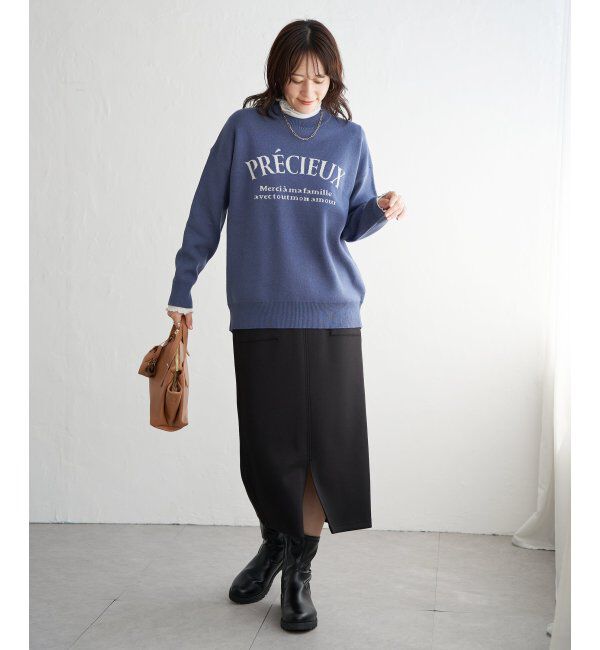 ikka「【親子コーデ】コットンMIXジャガードロゴプルオーバー」|プルオーバー|