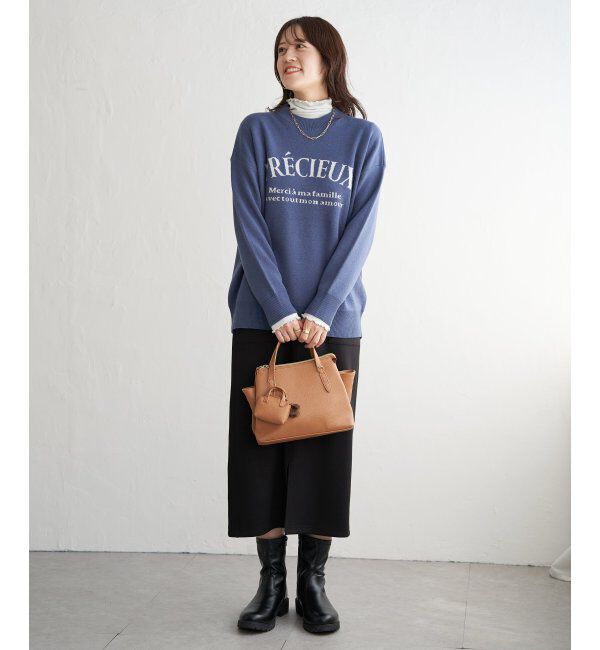 ikka「【親子コーデ】コットンMIXジャガードロゴプルオーバー」|プルオーバー|