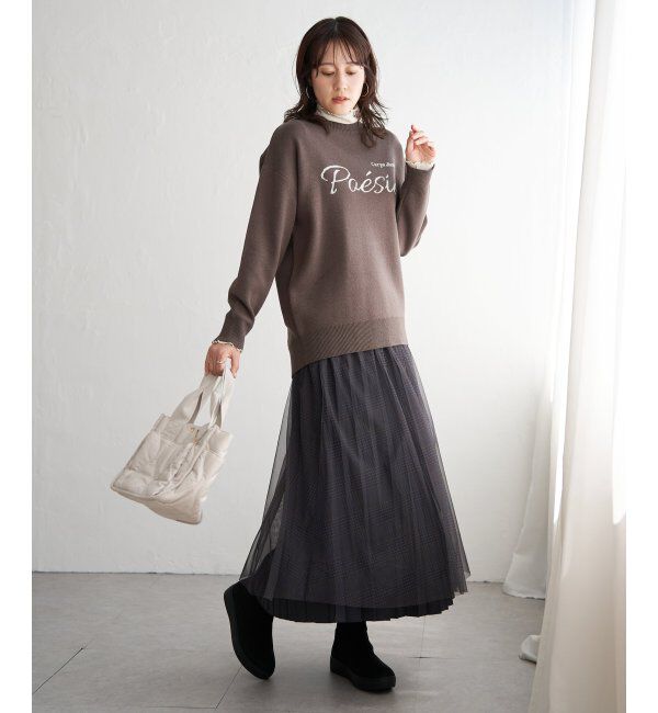 ikka「【親子コーデ】コットンMIXジャガードロゴプルオーバー」|プルオーバー|