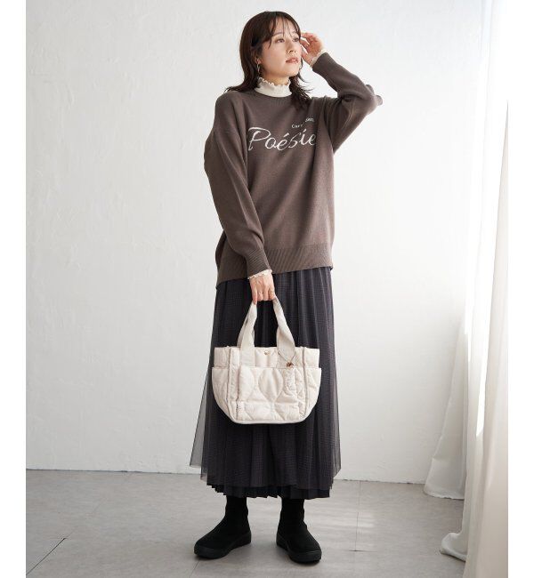 ikka「【親子コーデ】コットンMIXジャガードロゴプルオーバー」|プルオーバー|