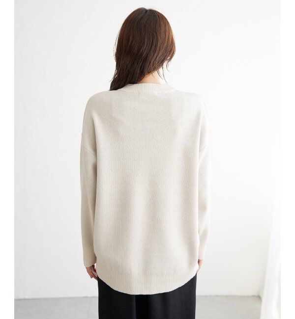 ikka「【親子コーデ】コットンMIXジャガードロゴプルオーバー」|プルオーバー|