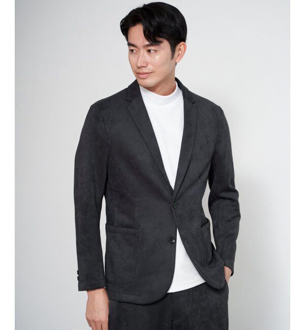 IKKA LOUNGE「GOKUラクワークスエードライクJKT」|テーラードジャケット|