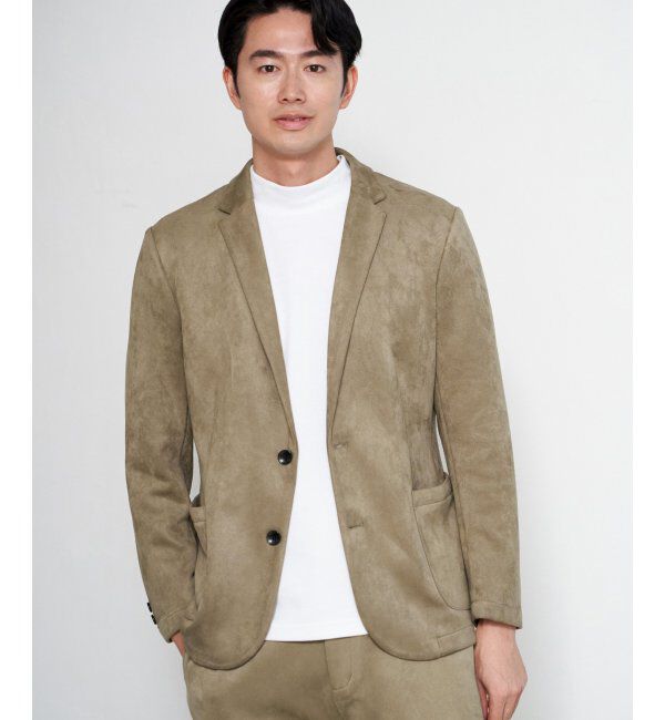 IKKA LOUNGE「GOKUラクワークスエードライクJKT」|テーラードジャケット|