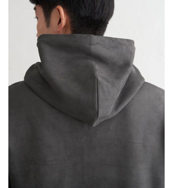 ikka「GOKU楽スエードハーフジップパーカ」|パーカー|