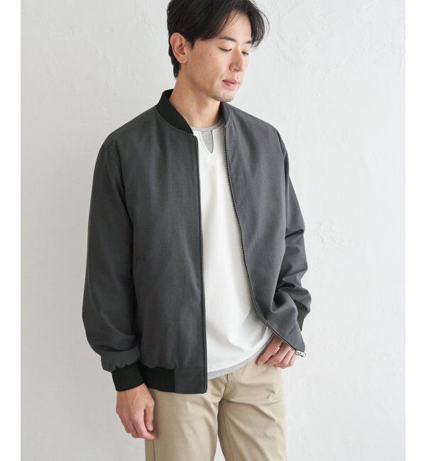 ikka「2wayライナー付きリブブルゾン」|ブルゾン・スタジャン|
