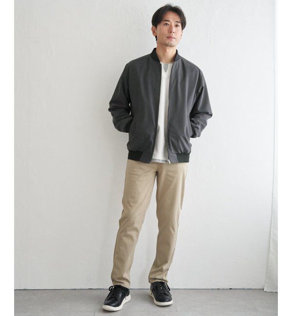 ikka「2wayライナー付きリブブルゾン」|ブルゾン・スタジャン|