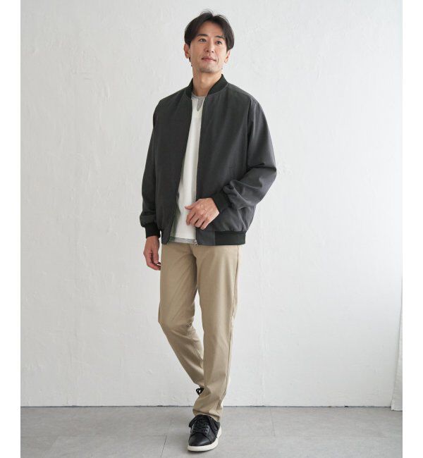 ikka「2wayライナー付きリブブルゾン」|ブルゾン・スタジャン|