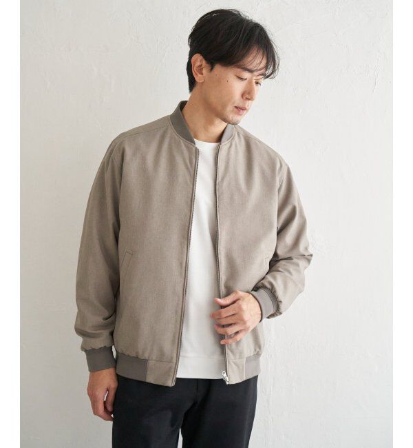 ikka「2wayライナー付きリブブルゾン」|ブルゾン・スタジャン|