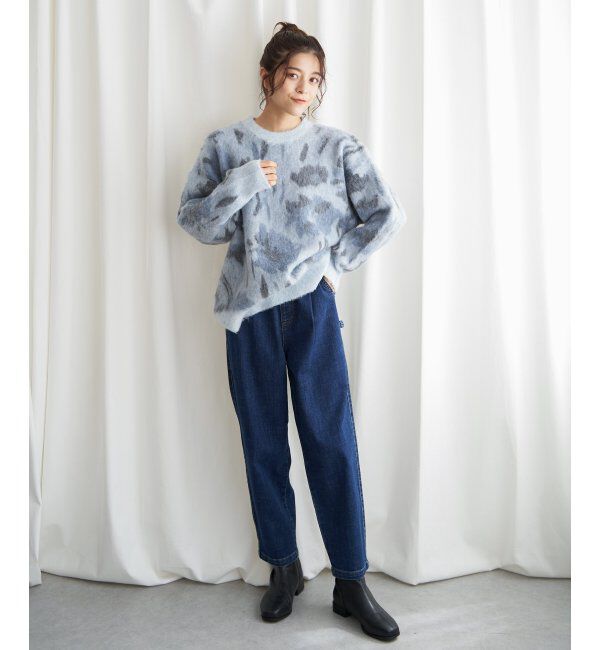 Lbc with Life「フラワージャカードふんわりプルオーバー」|カーディガン|