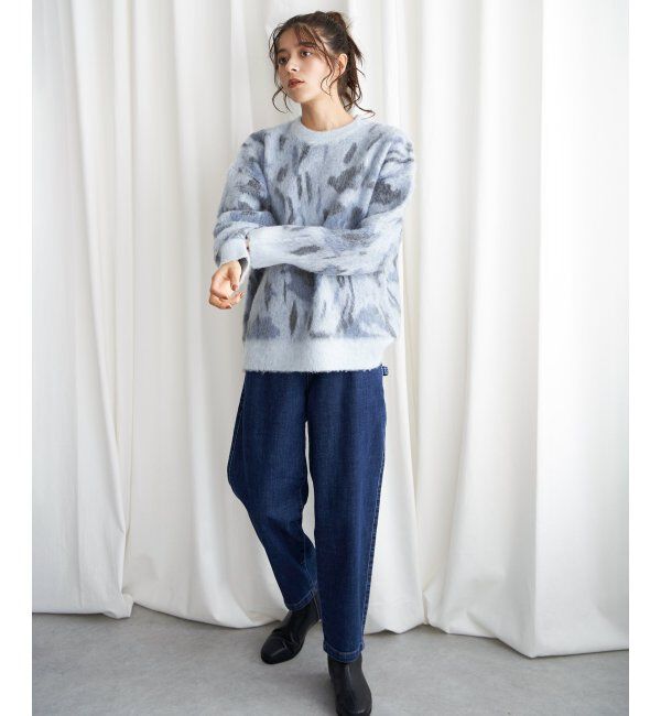 Lbc with Life「フラワージャカードふんわりプルオーバー」|カーディガン|