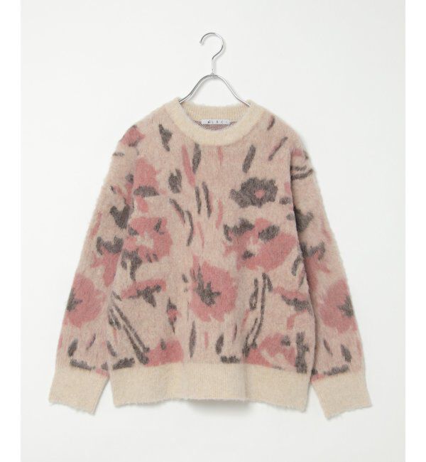 Lbc with Life「フラワージャカードふんわりプルオーバー」|カーディガン|