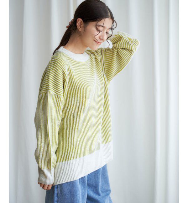 Lbc with Life「ストライプ柄アソートニットプルオーバー」|カーディガン|