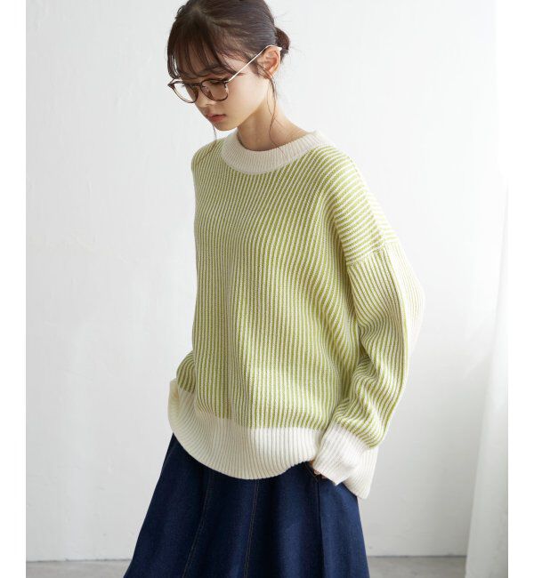 Lbc with Life「ストライプ柄アソートニットプルオーバー」|カーディガン|