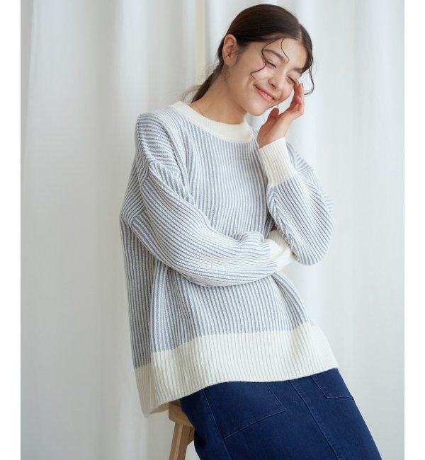 Lbc with Life「ストライプ柄アソートニットプルオーバー」|カーディガン|