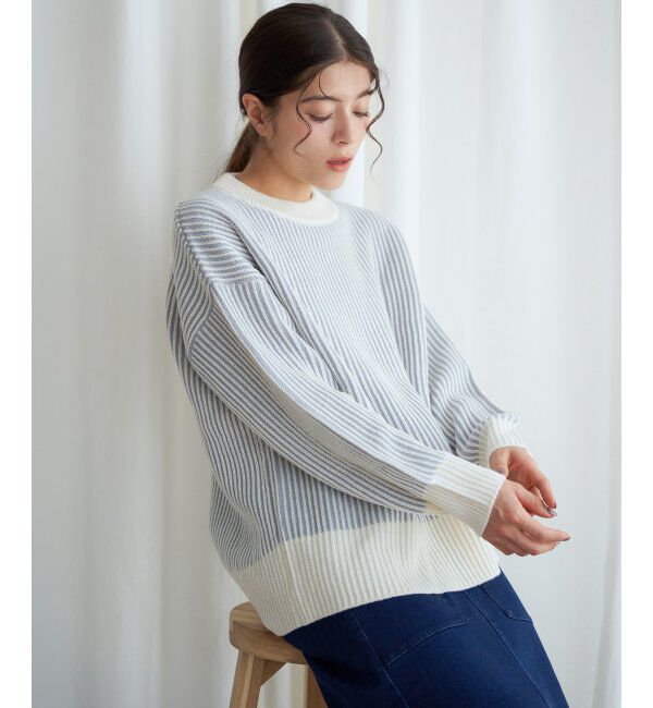 Lbc with Life「ストライプ柄アソートニットプルオーバー」|カーディガン|
