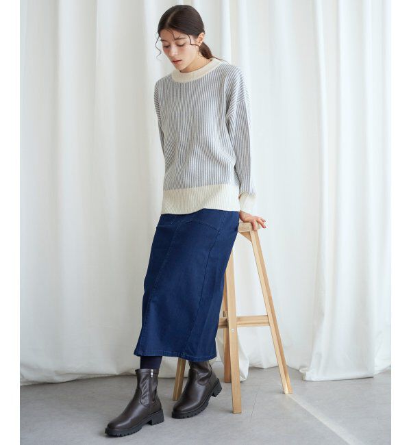 Lbc with Life「ストライプ柄アソートニットプルオーバー」|カーディガン|