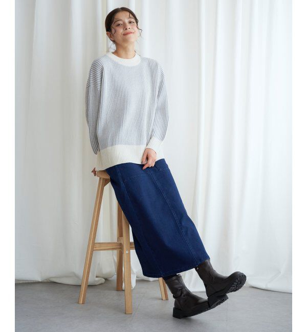 Lbc with Life「ストライプ柄アソートニットプルオーバー」|カーディガン|