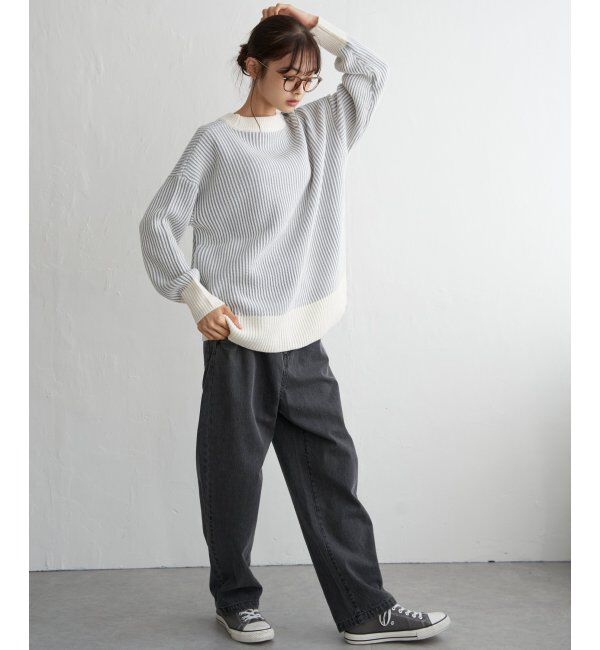 Lbc with Life「ストライプ柄アソートニットプルオーバー」|カーディガン|