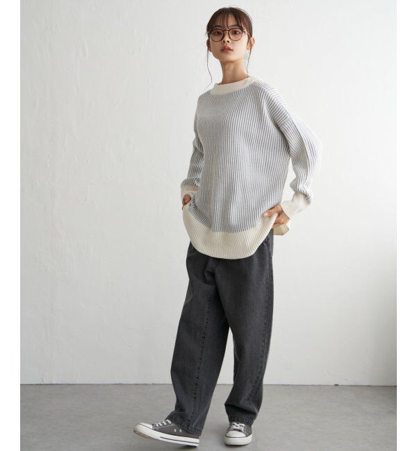 Lbc with Life「ストライプ柄アソートニットプルオーバー」|カーディガン|