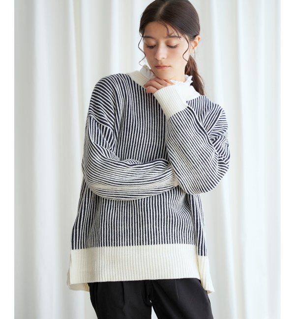 Lbc with Life「ストライプ柄アソートニットプルオーバー」|カーディガン|
