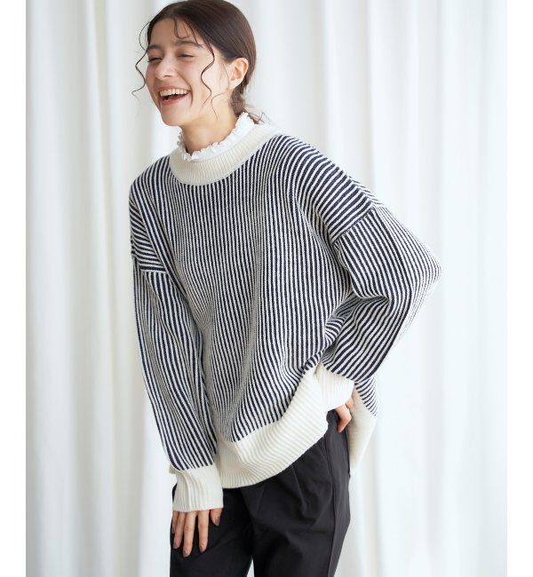 Lbc with Life「ストライプ柄アソートニットプルオーバー」|カーディガン|